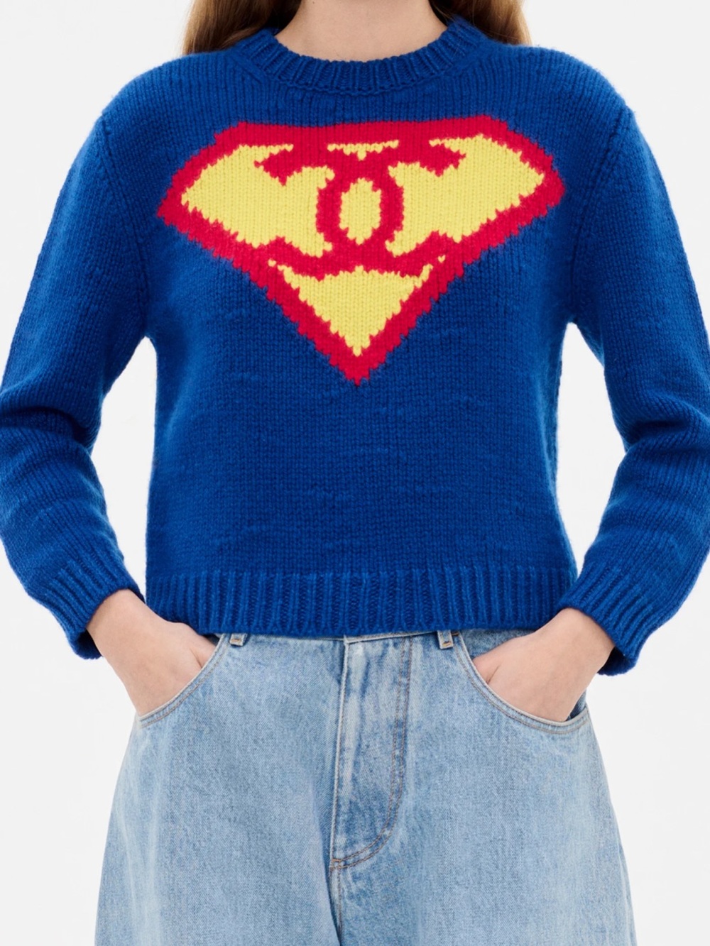 ChaneI 2026 DC Comic Super Girl Limited Edition Sweater Logo Letters